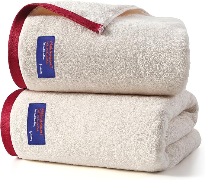 REDKISS 2 Pack 100% Cotton Bath Towels by REDKISSOnline
