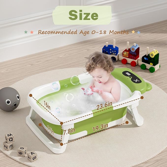 AVIDOR Baby Bathtub, Collapsible Bathtub - Image 3