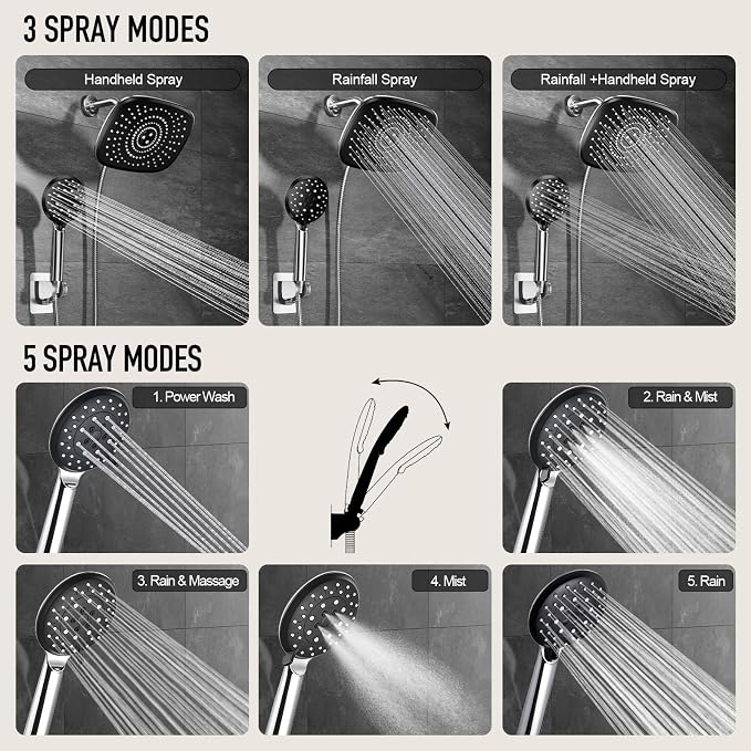 Veken 10'' Rain Shower Head - Image 3
