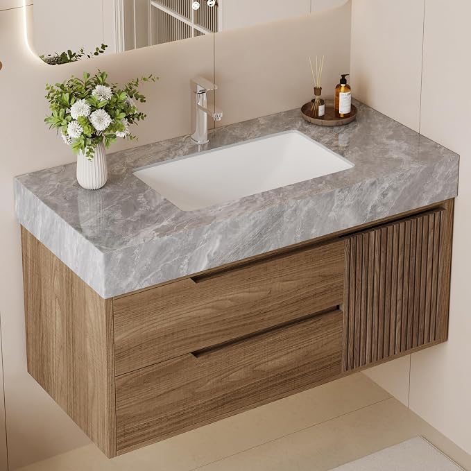 36" Floating Bathroom Vanity by FHKJHOME