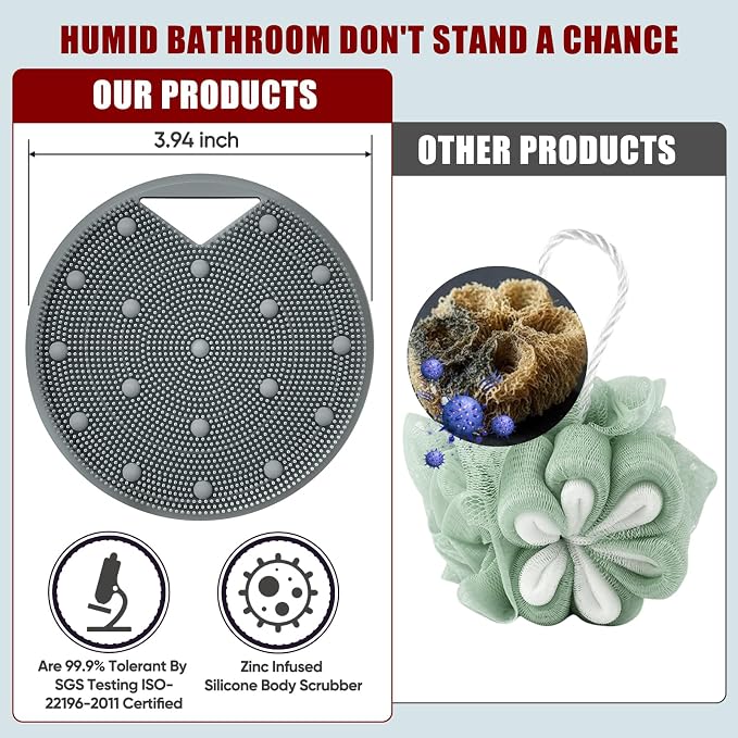 Silicone Body Scrubber for Men Women - Image 2