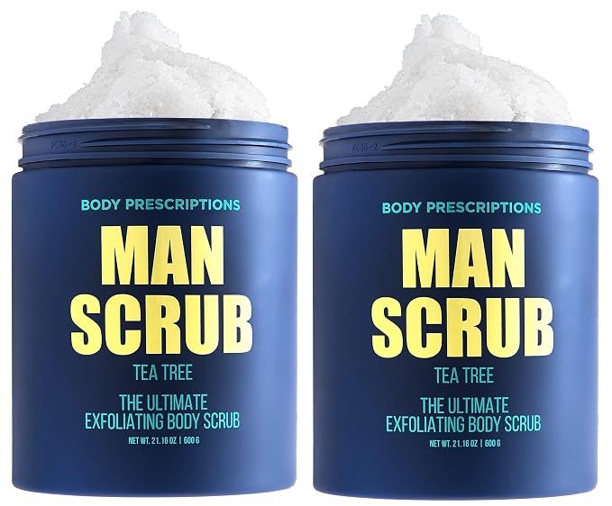 Body Prescriptions Men’s Exfoliating Body Scrub – Ultimate Skin Cleansing Wash by BodyPrescription