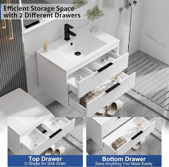 eclife 30" Bathroom Vanities Cabinet - Image 5