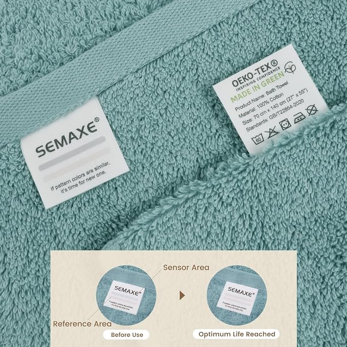 SEMAXE Bath Towel for Bathroom, 100% Cotton Towel - Image 3