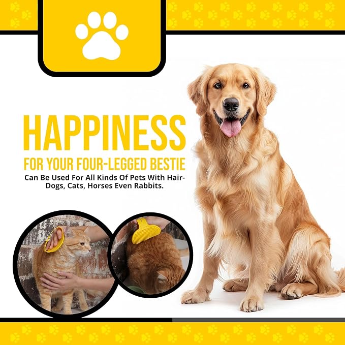 Silicone Dog Bath Brush – Soft Pet Scrubber - Image 6