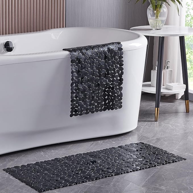Bath Shower Mat Non Slip: Extra Large Pebble Bathtub mat - Image 3