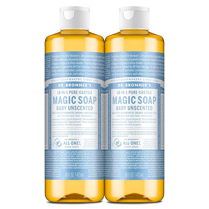 Dr. Bronner's Pure-Castile Magic Liquid Soap- Made by DrBronners