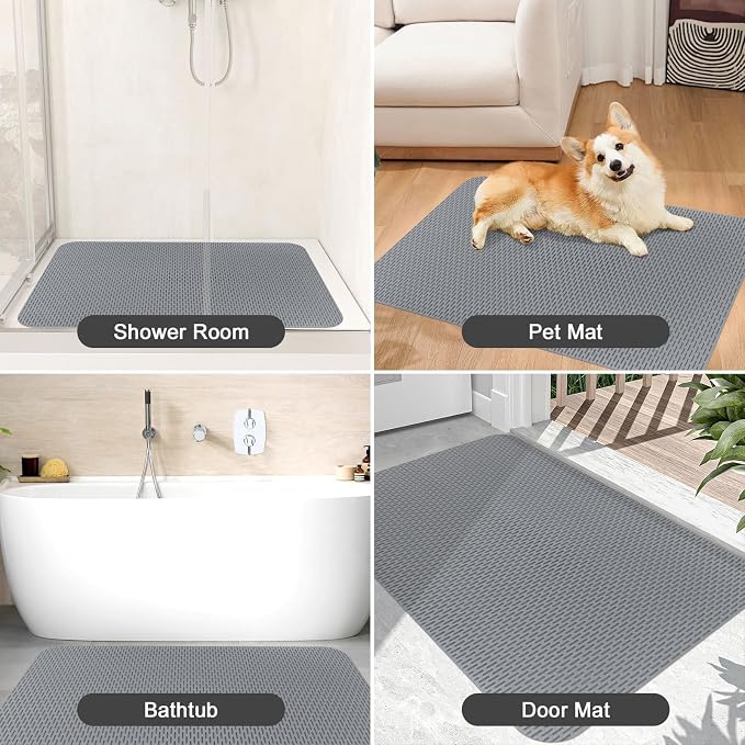 Square Shower Mat: 32"x32" Extra Large Non Slip Shower Mats - Image 8