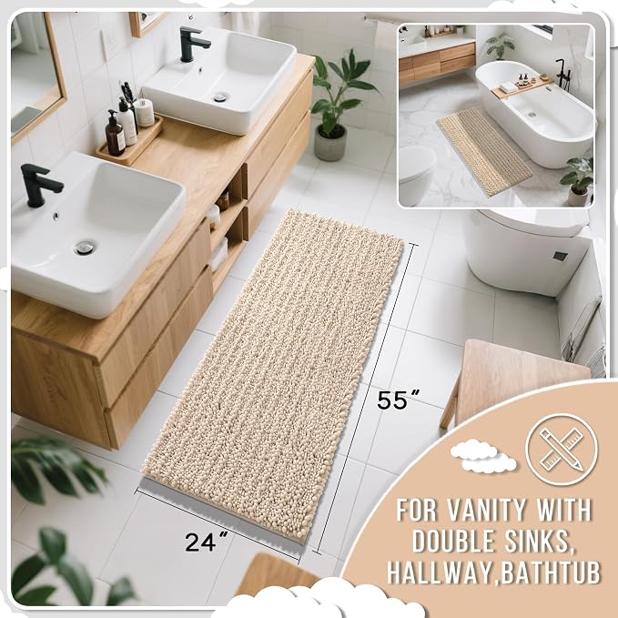 Yimobra Bathroom Runner Rug 55x24 Inch - Image 2