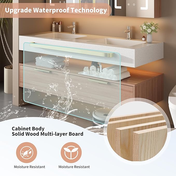 60-Inch Double Sink Vanity - Image 6