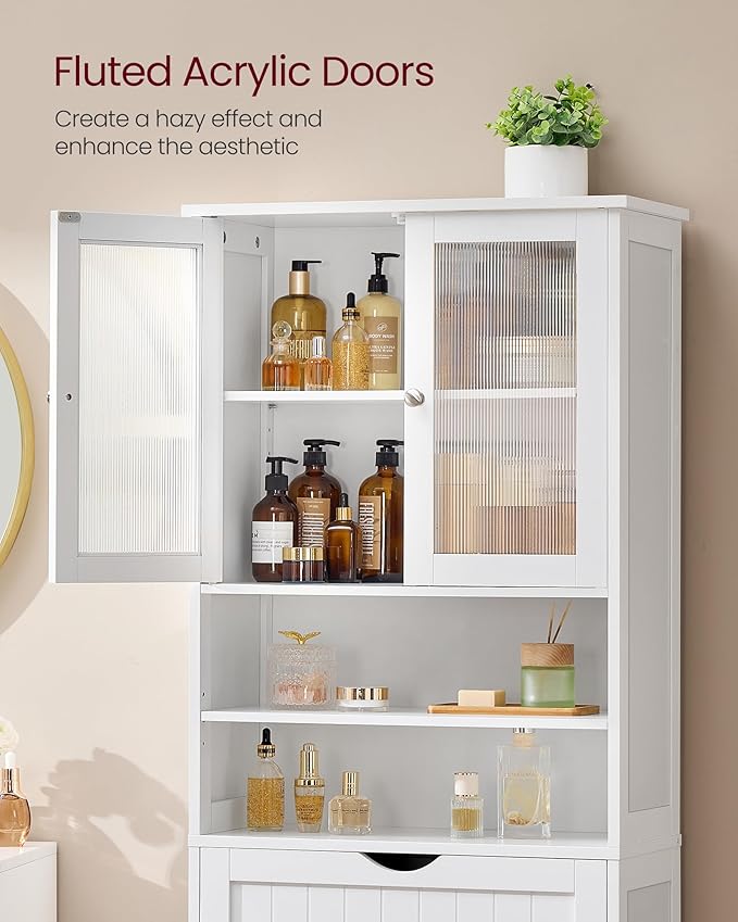 VASAGLE Storage Cabinet, Freestanding Storage Unit - Image 4