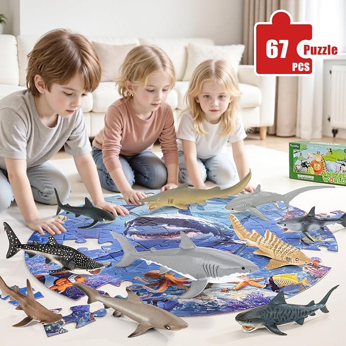 Shark Toys for Kids, Birthday Party Favors & Gifts for Toddlers Boys Girls - Image 2