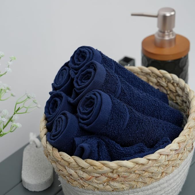 Tens Towels Pack of 24 Washcloths, 12 x 12 Inches, Lighter Weight, Quick to Dry - Image 7