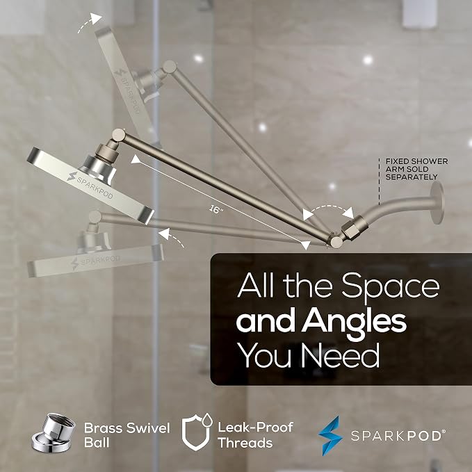SparkPod Square Rain Shower Head - Image 5