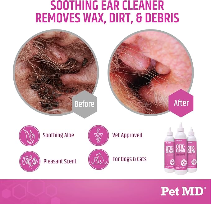 Pet MD Otic Clean Dog Ear Cleaner - Image 2