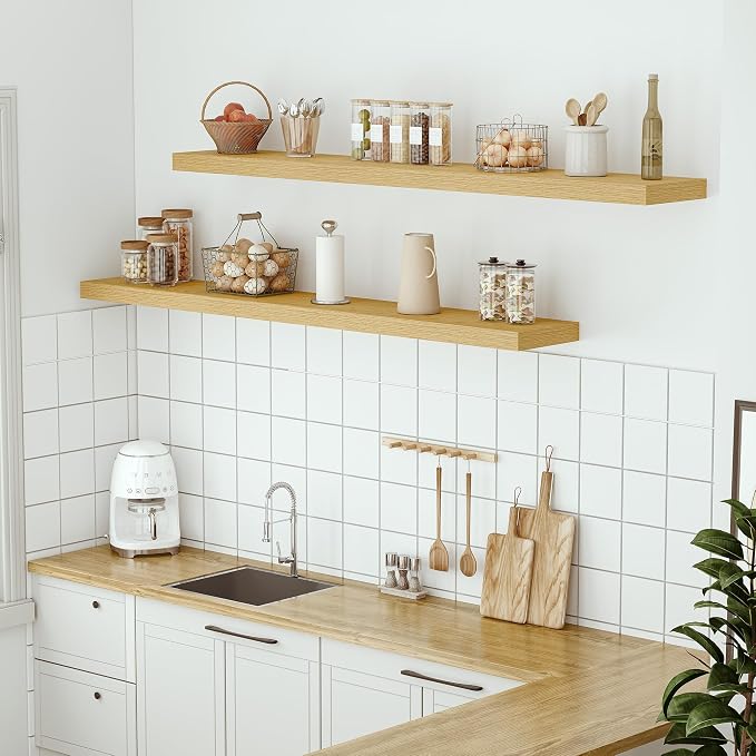 Vivelove 55 inch Long Floating Shelves - Image 2