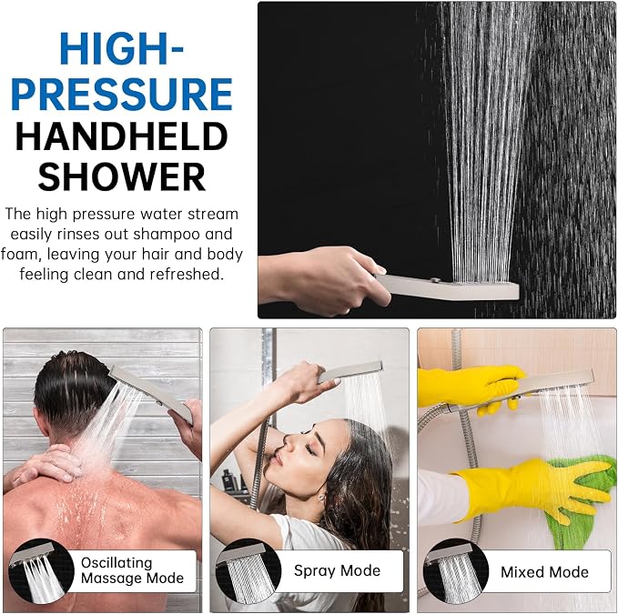 G-Promise All Metal 14 Inch Shower Head - Image 4