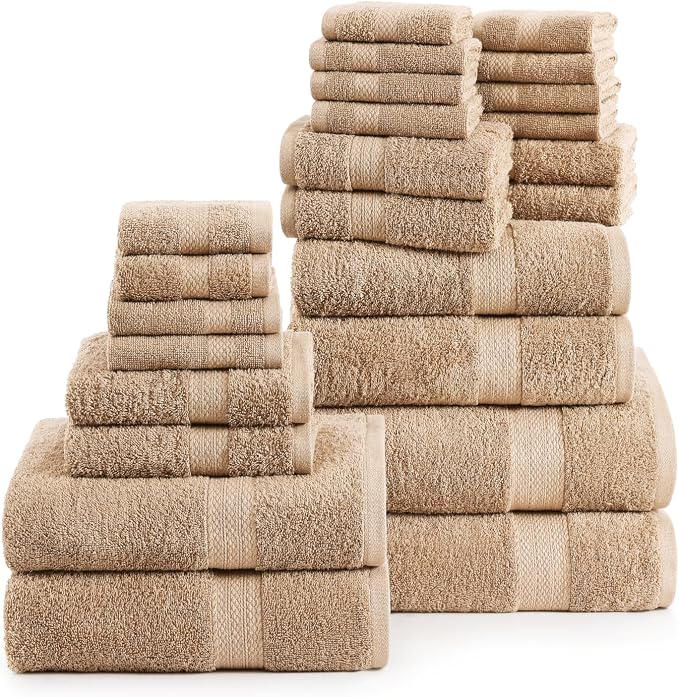 Lane Linen 100% Cotton Towel Set - Image 2