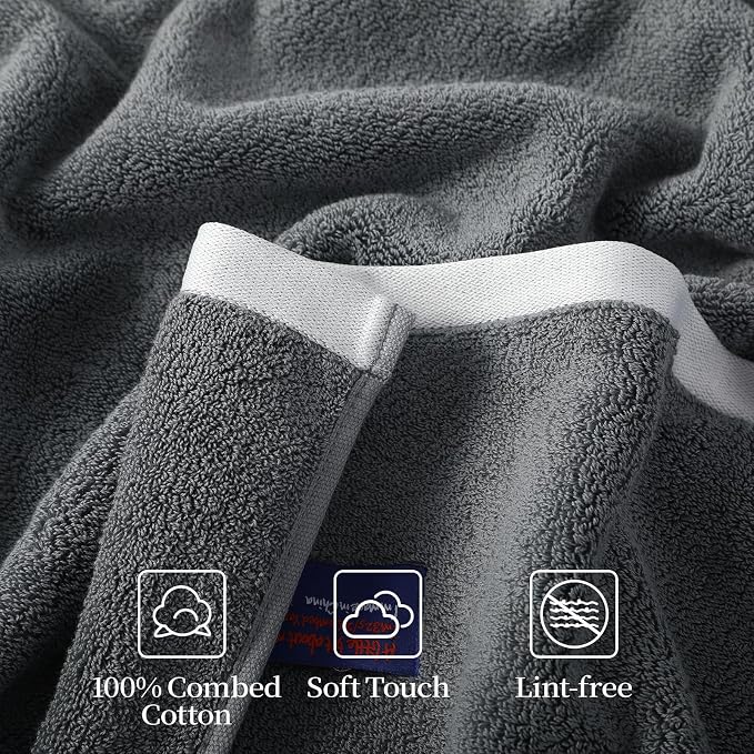 REDKISS 2 Pack 100% Cotton Bath Towels - Image 6