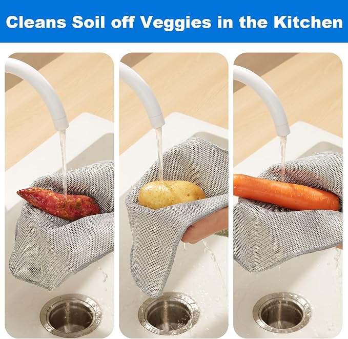 JOYMOOP Multipurpose Non-Scratch Wire Dishwashing Rag - Image 8