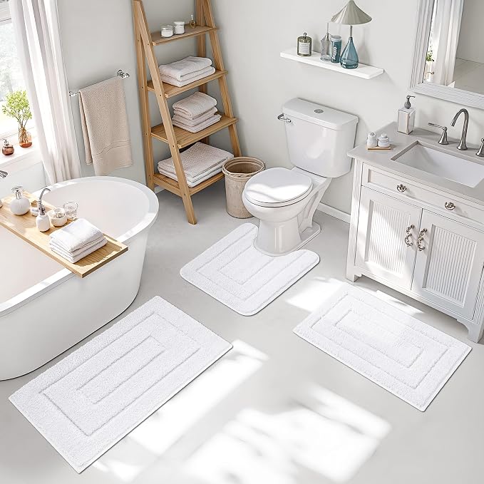 GRANNY SAYS Bathroom Rugs Sets 3 Piece, Soft Absorbent Microfiber Bath Mats - Image 5