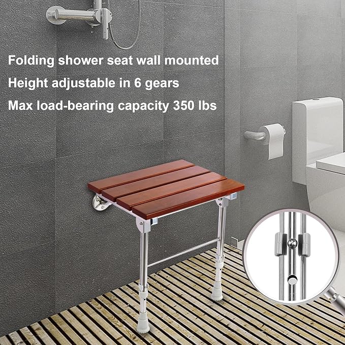 Folding Shower Seat Wall Mounted - Image 4