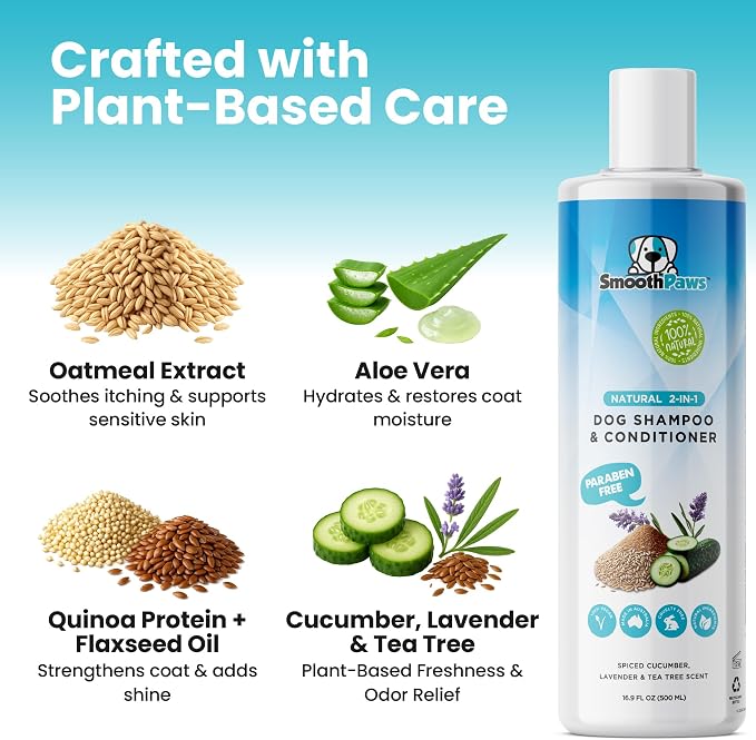 2-in-1 Natural Dog Shampoo & Conditioner – pH-Balanced - Image 4