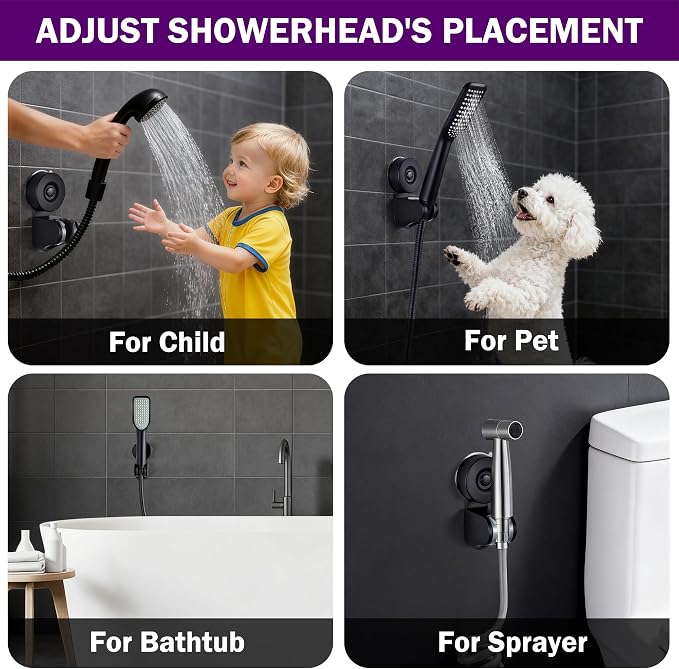 JOMOLA Adjustable Shower Head Holder - Image 3