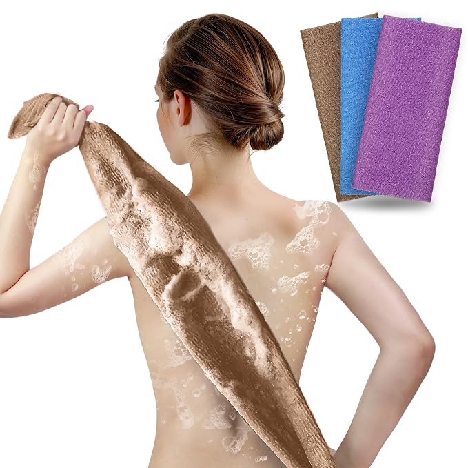 ARCH&M 3-Pack Premium Nylon Exfoliating Towel by ARCHM