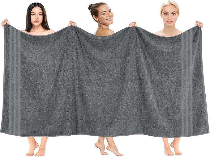 DAN RIVER 2 Pack Luxury Bath Sheets 35x70, 600 GSM, Soft & Quick Dry 100% Ring - Image 5
