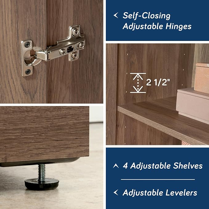 Sauder HomePlus Storage Cabinet/ pantry cabinets, Salt Oak finish - Image 9