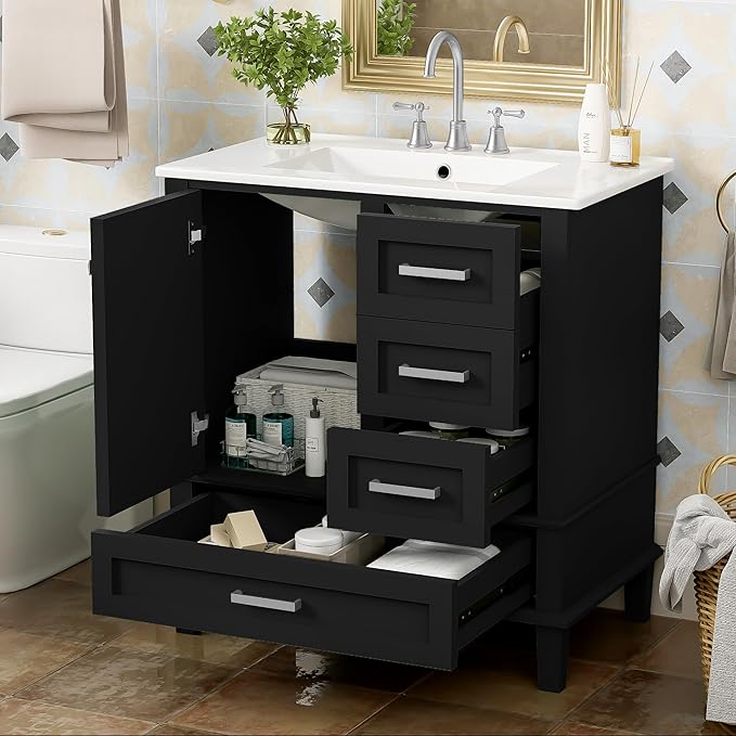 30" Bathroom Vanity, Modern Bathroom Cabinet by THINK30