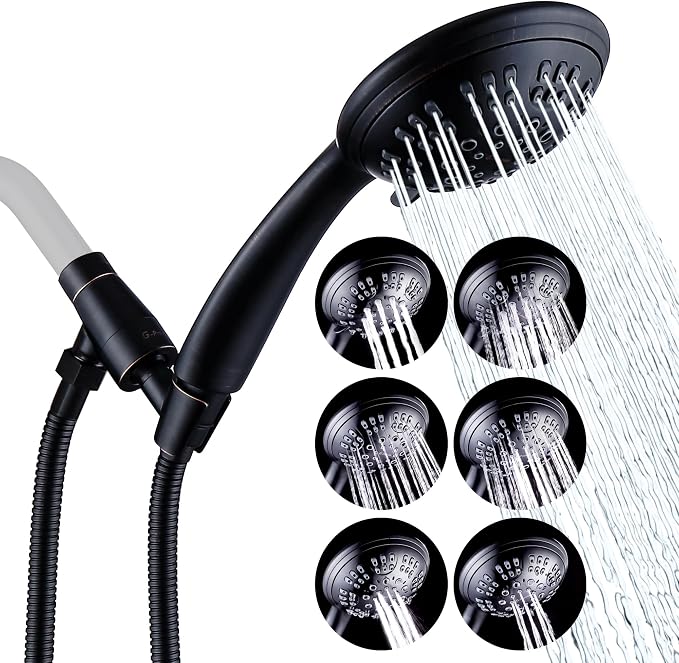 G-Promise High Pressure Shower Head 6 Spray Setting by G-Promise
