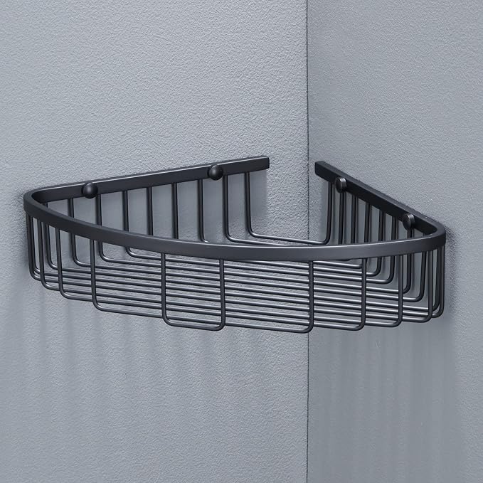 Bathroom Corner Shower Caddy Organizer, Corner-Hollow Design, SUS304 Stainless - Image 2