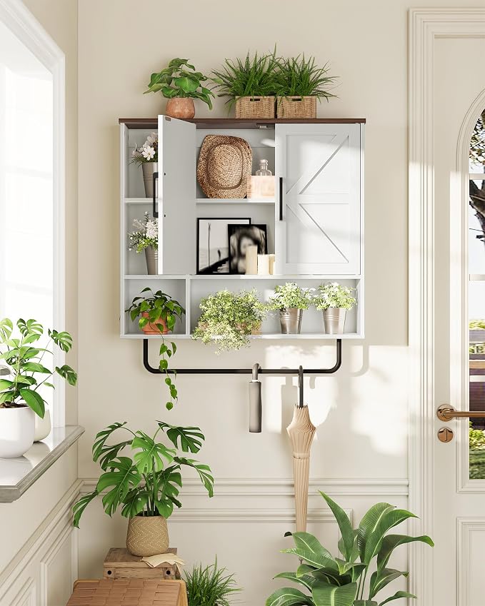 Bathroom Wall Cabinet, Medicine Cabinet Wall Mounted, Over Toilet Storage - Image 4