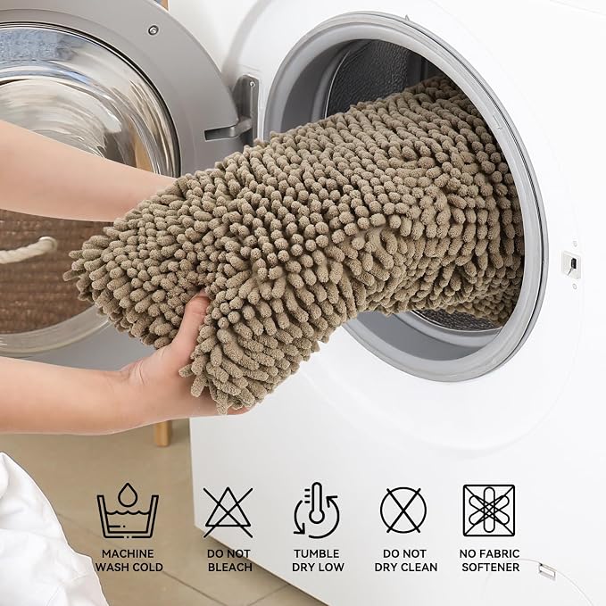 Bcoimo 44"×24" Absorbent Bath Mat, Non-Slip - Image 6