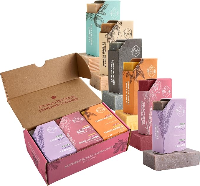 Crate 61, Handmade in Canada, Plant Based Cold Process Natural Bar Soap by Crate61Organics