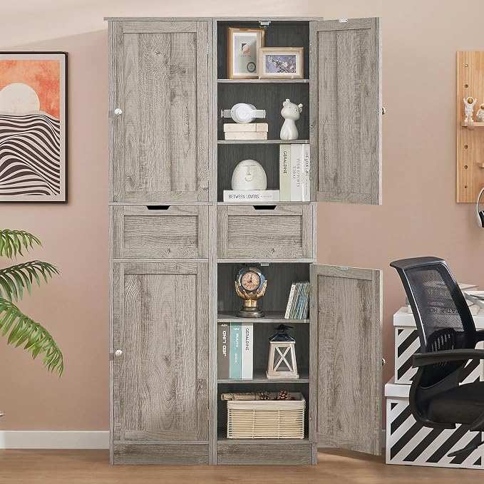 Iwell 67" Tall Bathroom Cabinet - Image 4