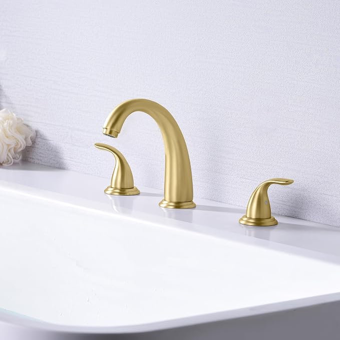 SUMERAIN 2-Handle Widespread Roman Bathtub Faucet Tub Filler - Image 2