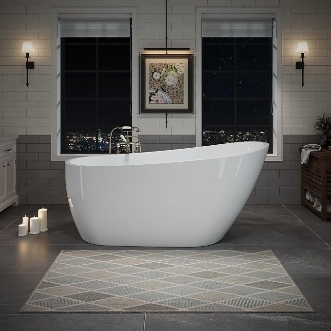 ABRUZZO 63" Acrylic Freestanding Bathtub by ABRUZZO