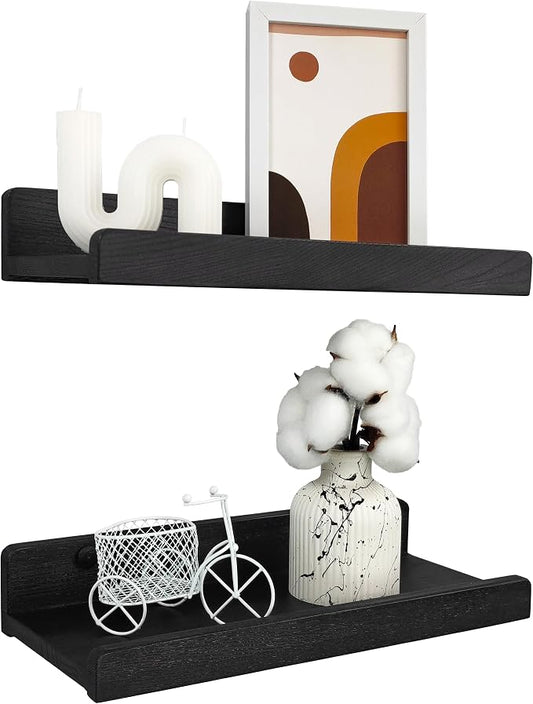 Floating Shelves for Wall 12 inch, Waterproof, Wall Storage Shelves by WoodWedge