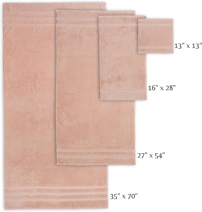SOFE H&L | Olea Luxury Turkish Cotton Bath Towels Set of 6 : 2 Bath Towels 2 - Image 4