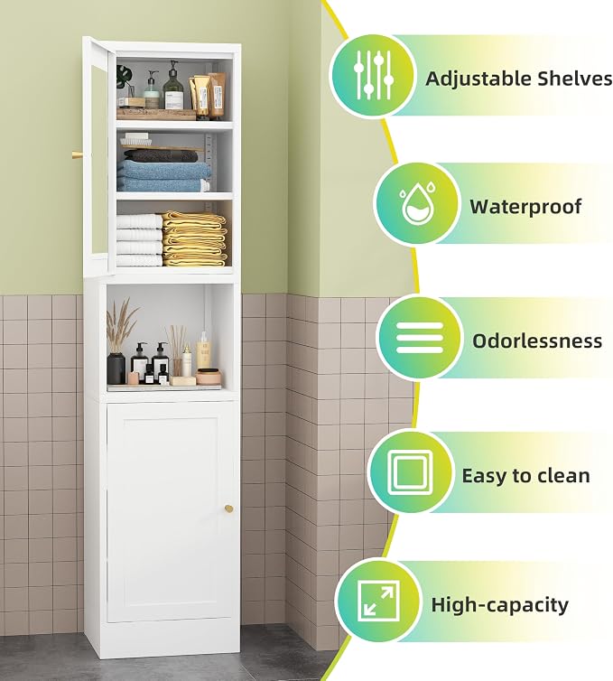 Tall Narrow Storage Cabinet - Image 5