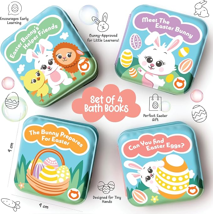 Easter Bath Book Set for Babies & Toddlers – 4 Colorful, and Waterproof Bath - Image 2