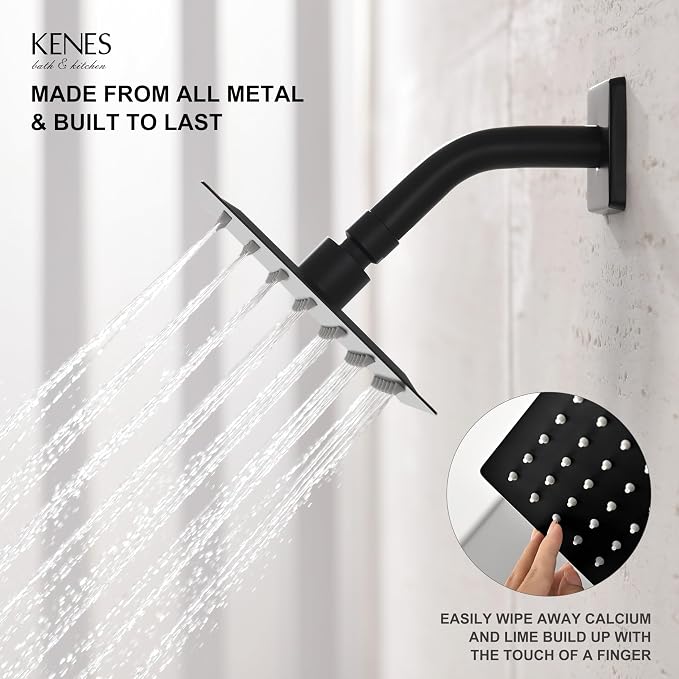 KENES Matte Black Shower Faucet - Image 5