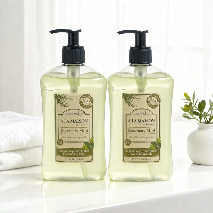 A LA MAISON French Liquid Hand Soap, Rosemary Mint - Image 3