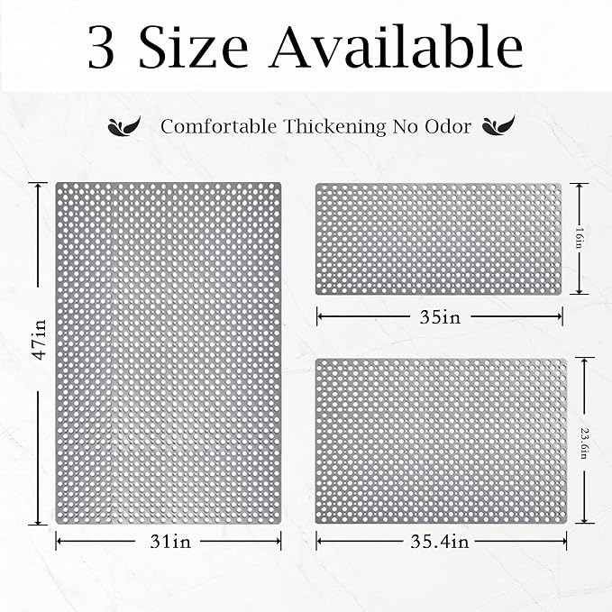 Non Slip Large Shower Mat 35.4"*23.6", TPE Bath Mats - Image 7