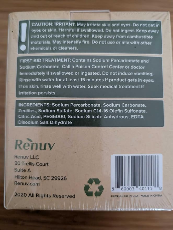 Renuv Heavy Duty Washing Machine Cleaner Descaler Tablets - Image 9