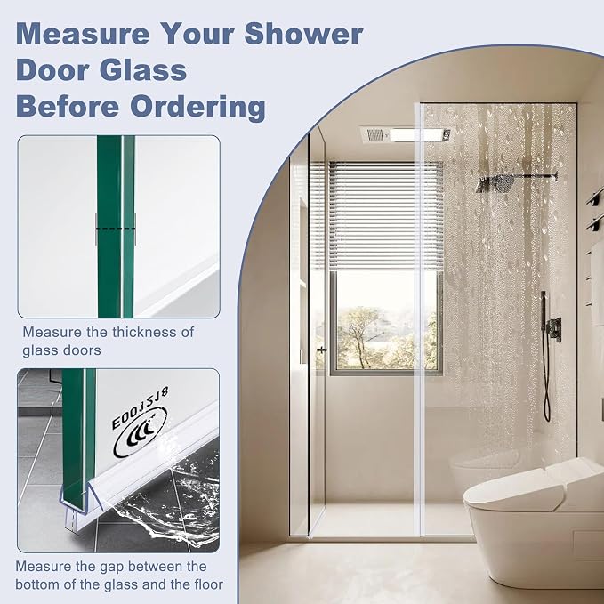 4-Pack Frameless Shower Door Bottom Seal - Image 6