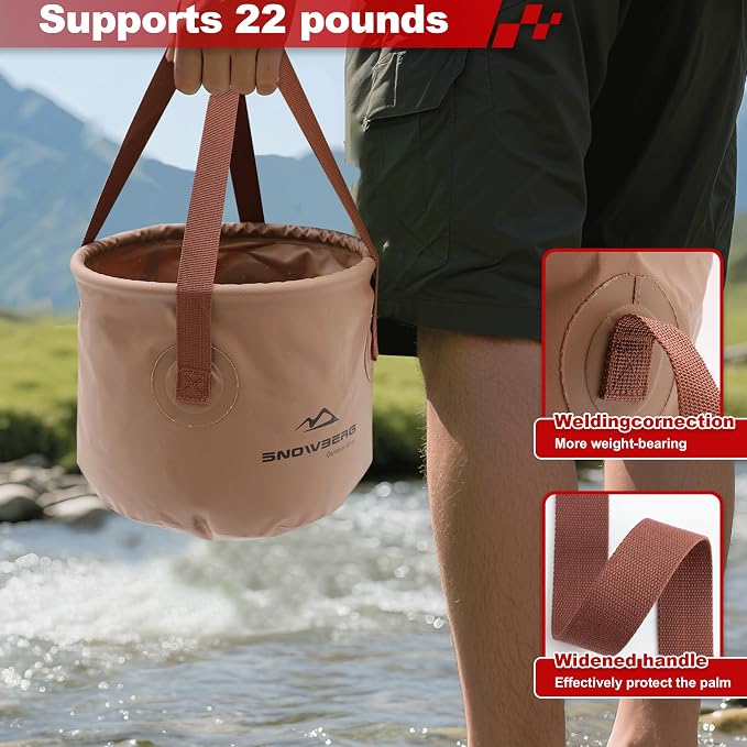 Multifunctional Collapsible Bucket, Portable Bin, Car Wash Bucket, Lightweight - Image 4